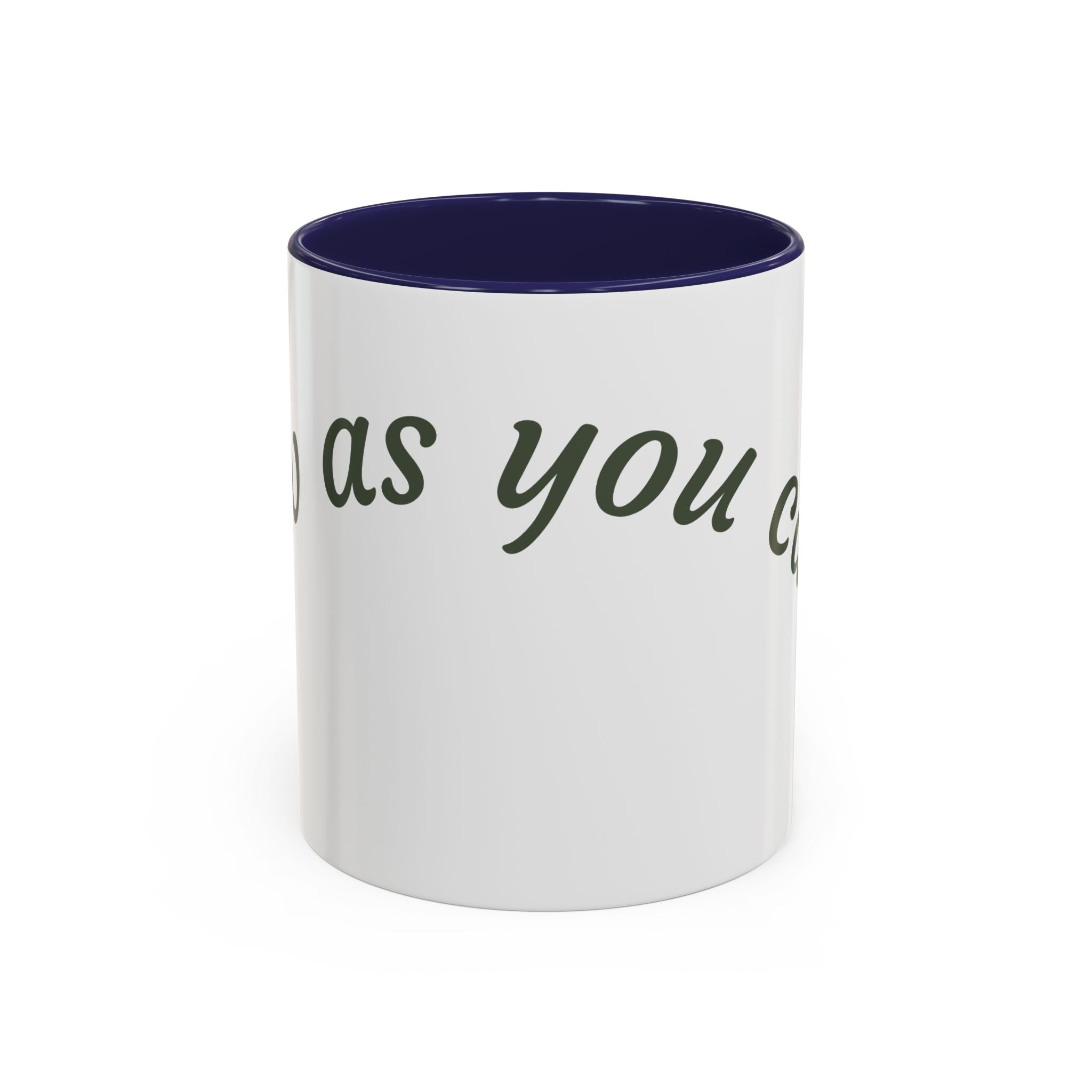 Catch Glow - 'Glow As You Can.' Accent Coffee Mug – Motivational 11 oz Ceramic