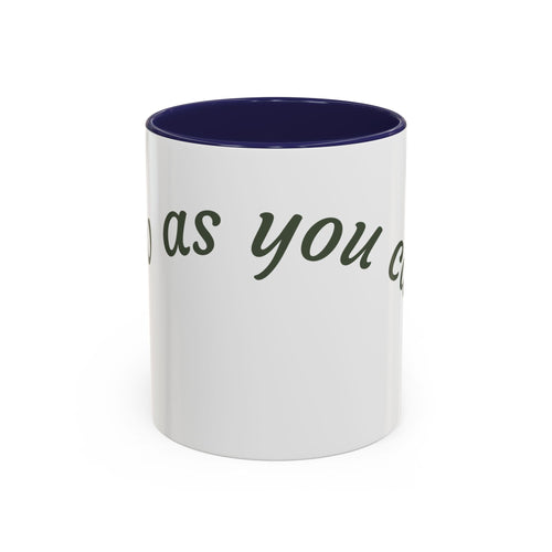 Catch Glow - 'Glow As You Can.' Accent Coffee Mug – Motivational 11 oz Ceramic