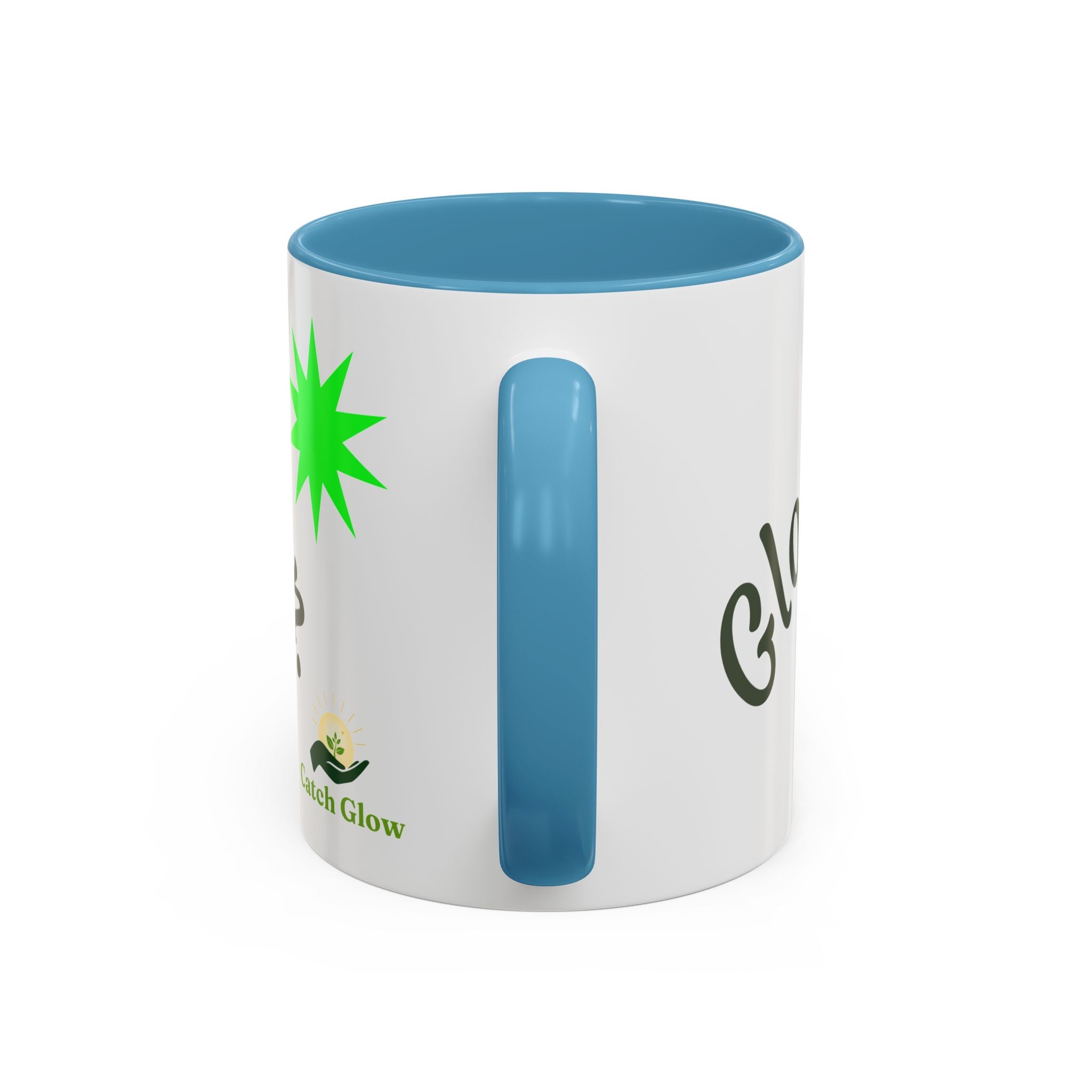 Catch Glow - 'Glow As You Can.' Accent Coffee Mug – Motivational 11 oz Ceramic