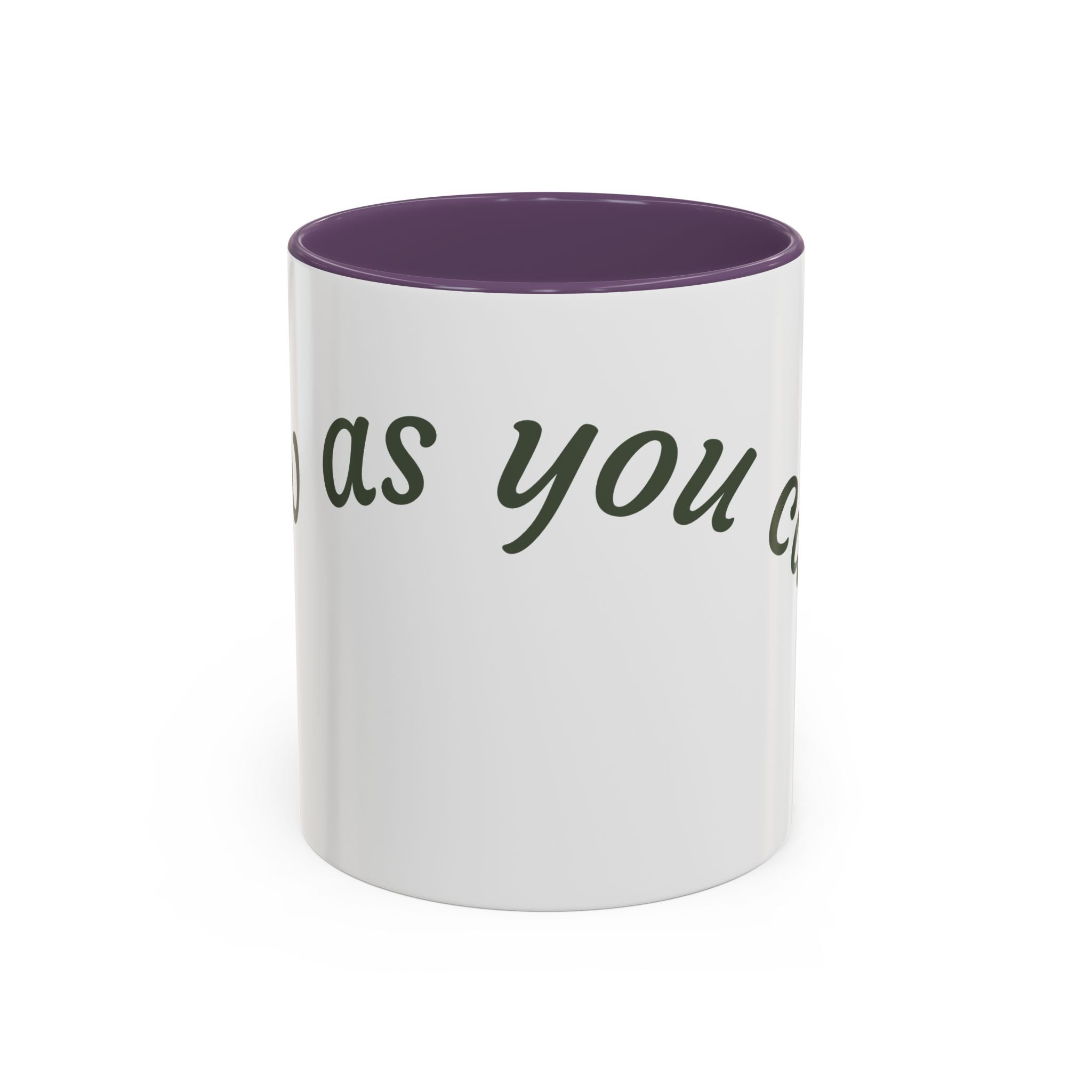 Catch Glow - 'Glow As You Can.' Accent Coffee Mug – Motivational 11 oz Ceramic