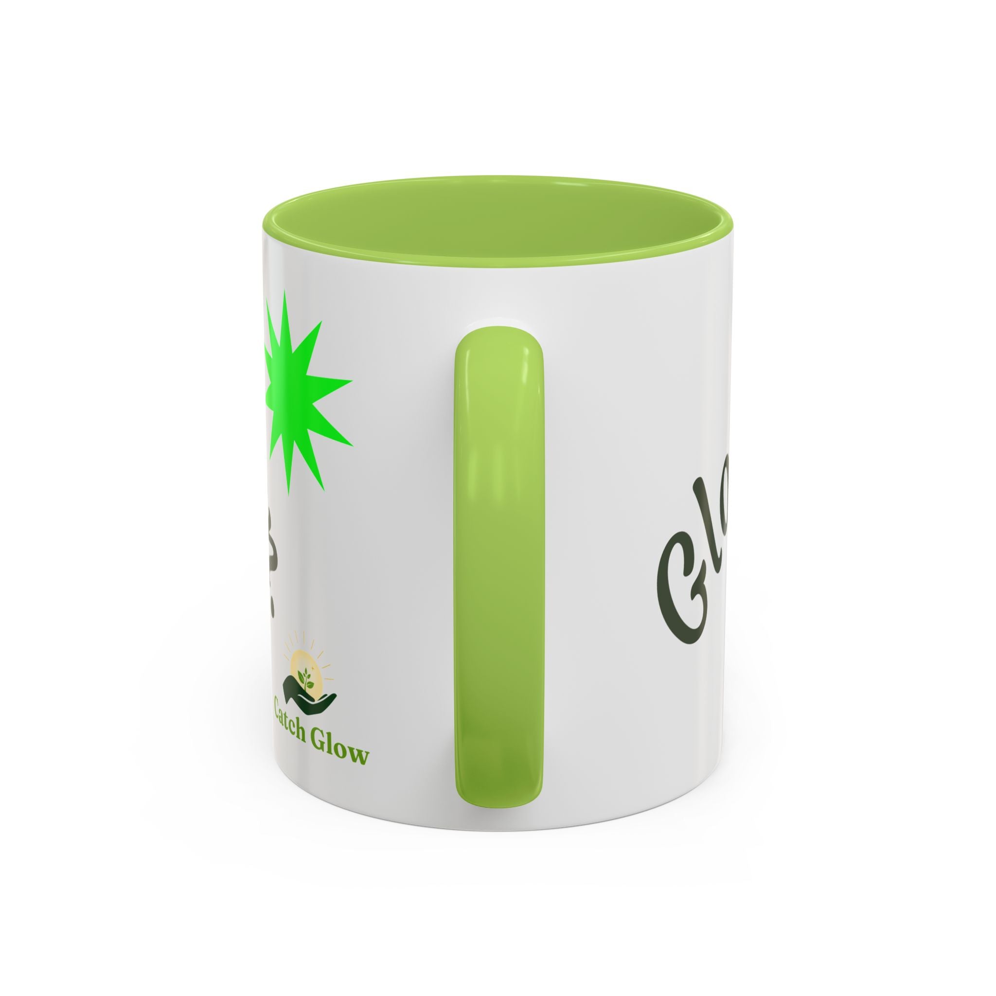 Catch Glow - 'Glow As You Can.' Accent Coffee Mug – Motivational 11 oz Ceramic