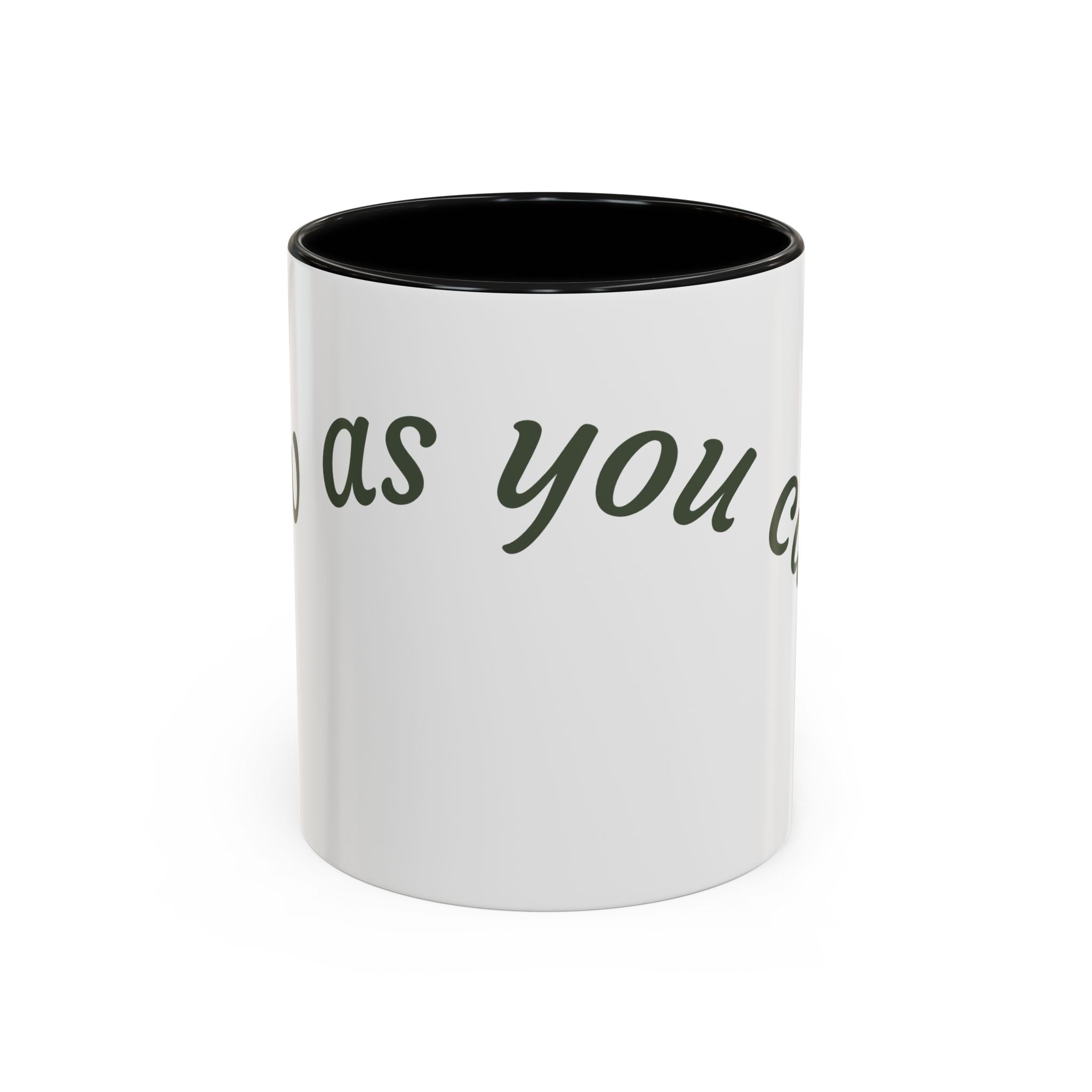 Catch Glow - 'Glow As You Can.' Accent Coffee Mug – Motivational 11 oz Ceramic