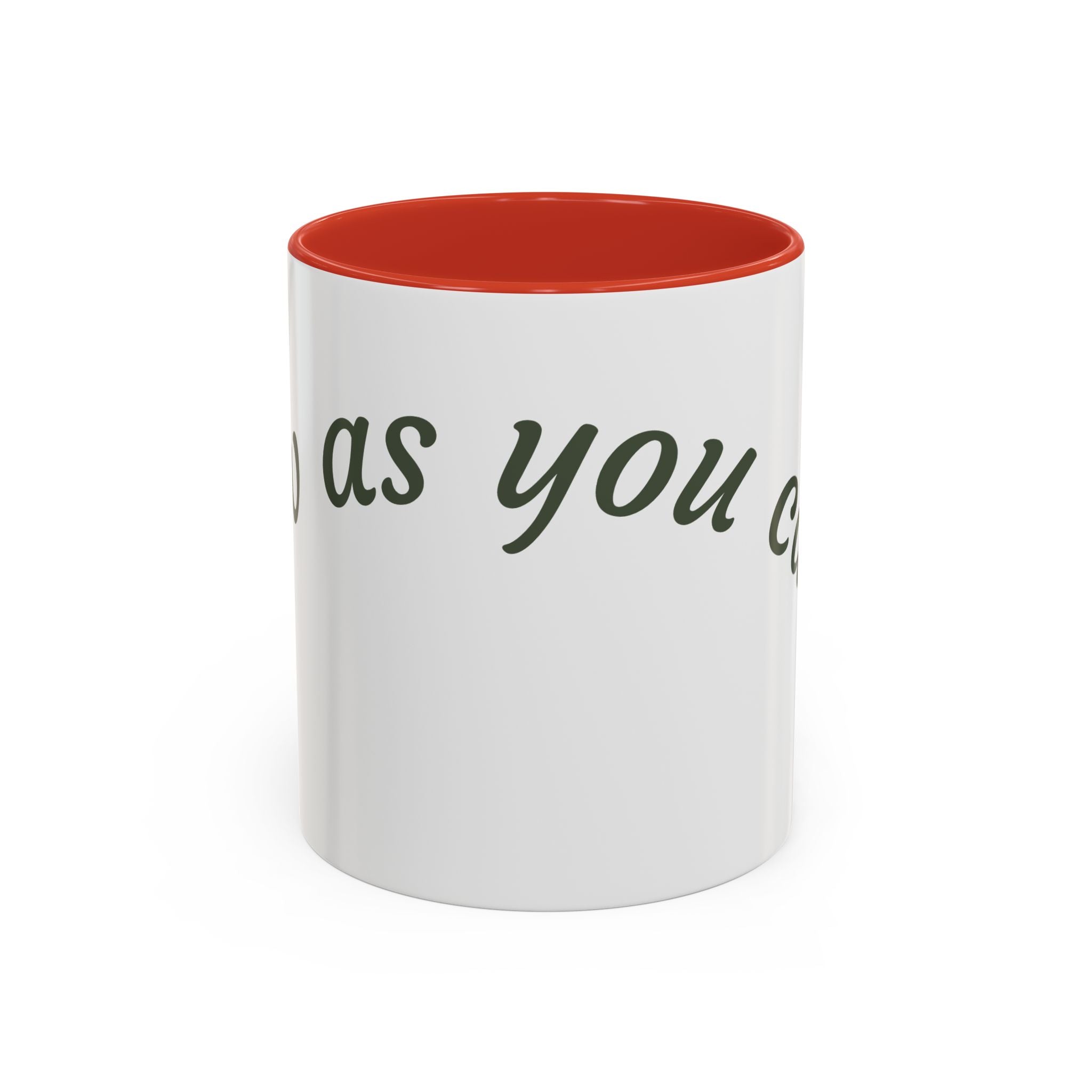 Catch Glow - 'Glow As You Can.' Accent Coffee Mug – Motivational 11 oz Ceramic