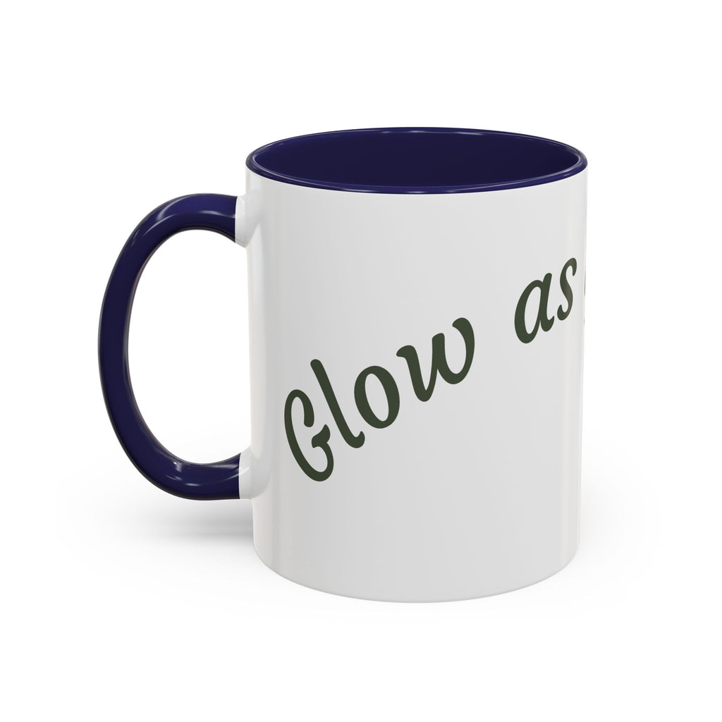 Catch Glow - 'Glow As You Can.' Accent Coffee Mug – Motivational 11 oz Ceramic
