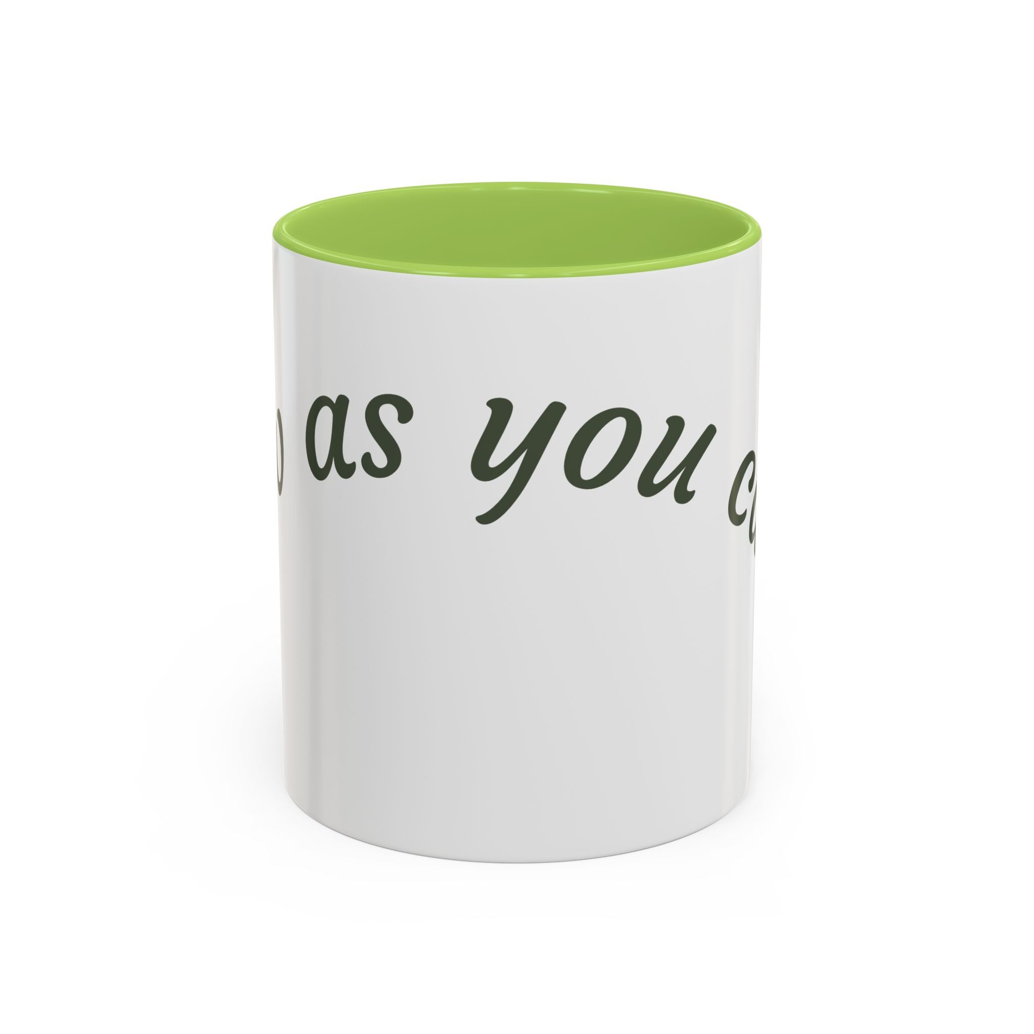 Catch Glow - 'Glow As You Can.' Accent Coffee Mug – Motivational 11 oz Ceramic