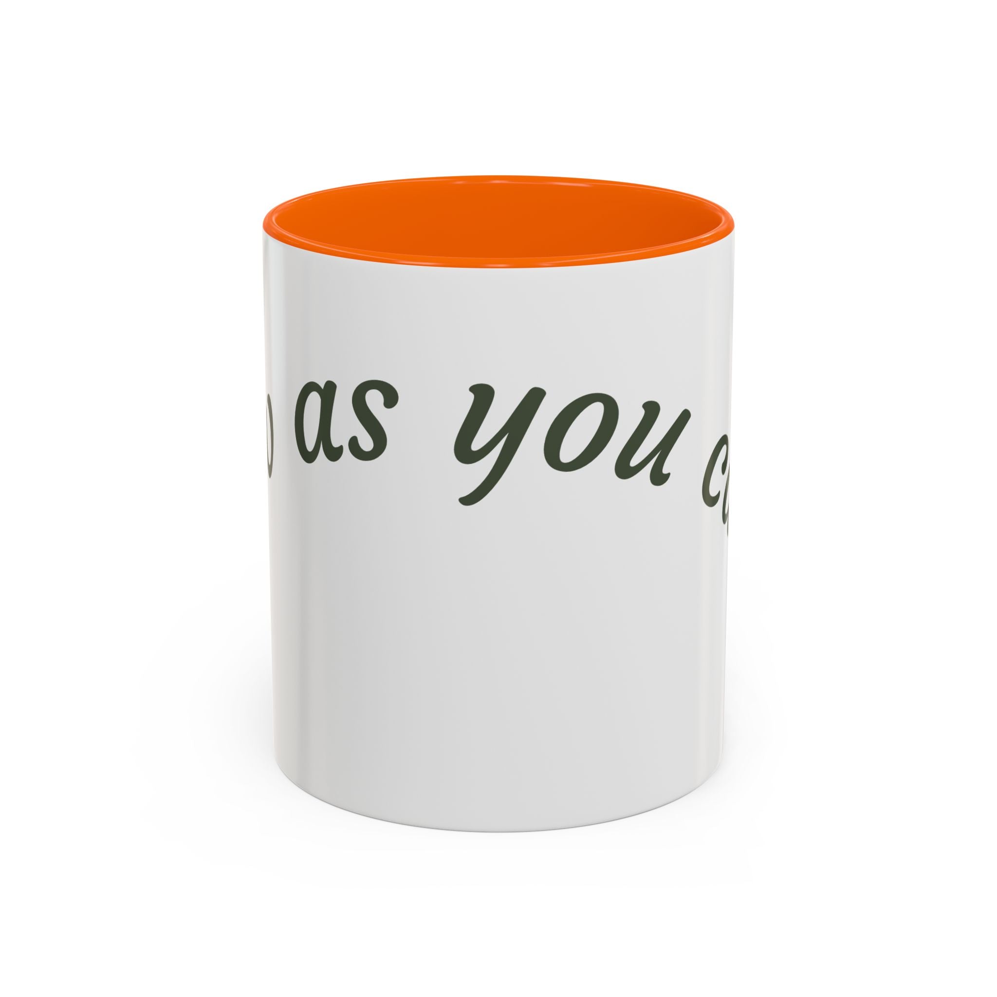 Catch Glow - 'Glow As You Can.' Accent Coffee Mug – Motivational 11 oz Ceramic