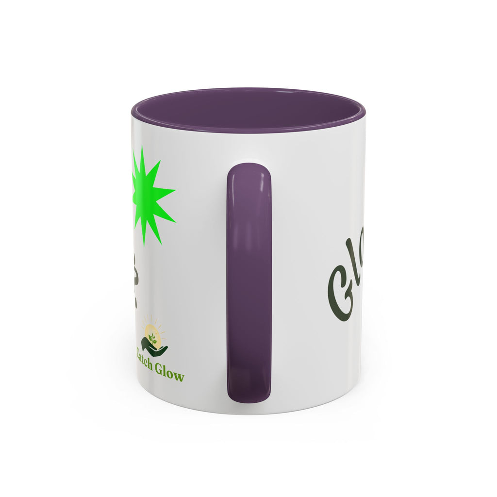 Catch Glow - 'Glow As You Can.' Accent Coffee Mug – Motivational 11 oz Ceramic