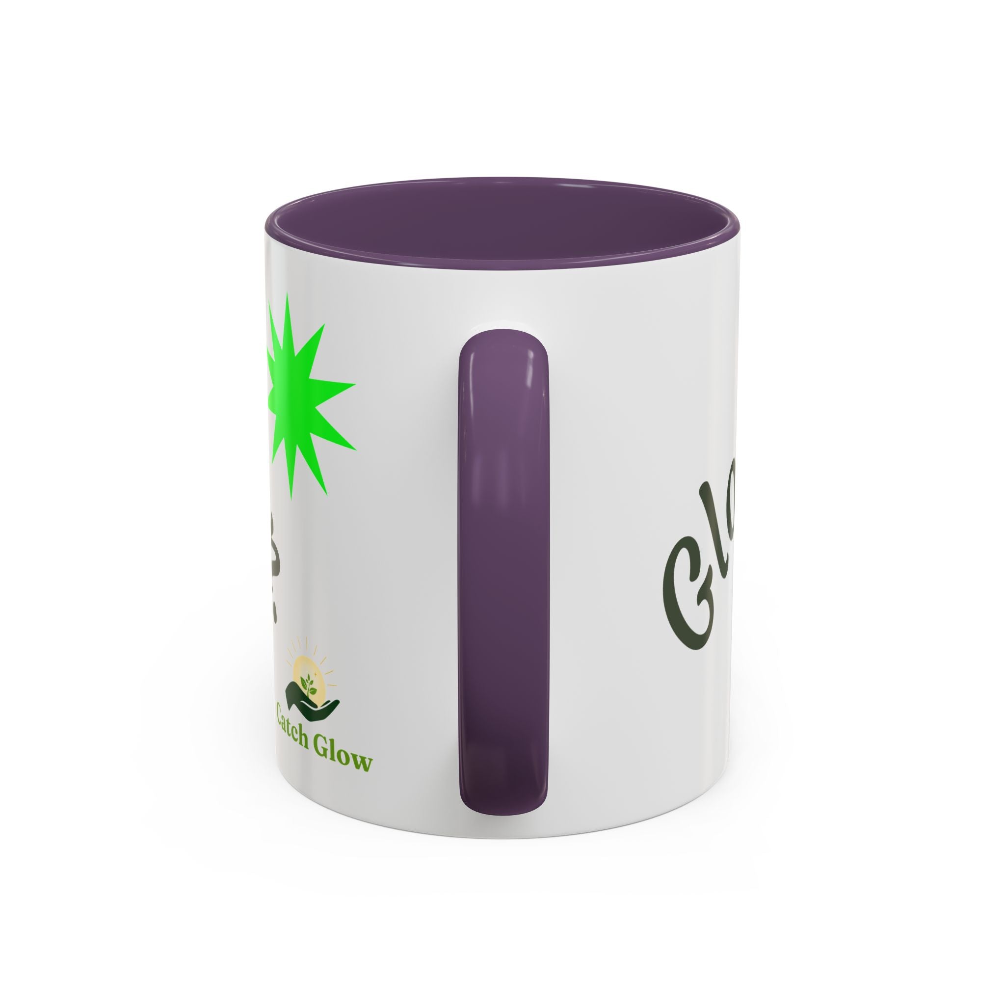 Catch Glow - 'Glow As You Can.' Accent Coffee Mug – Motivational 11 oz Ceramic