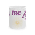 Catch Glow- "Let Me Fly" Inspirational Ceramic Mug - Floral Glow Coffee Cup (11oz)