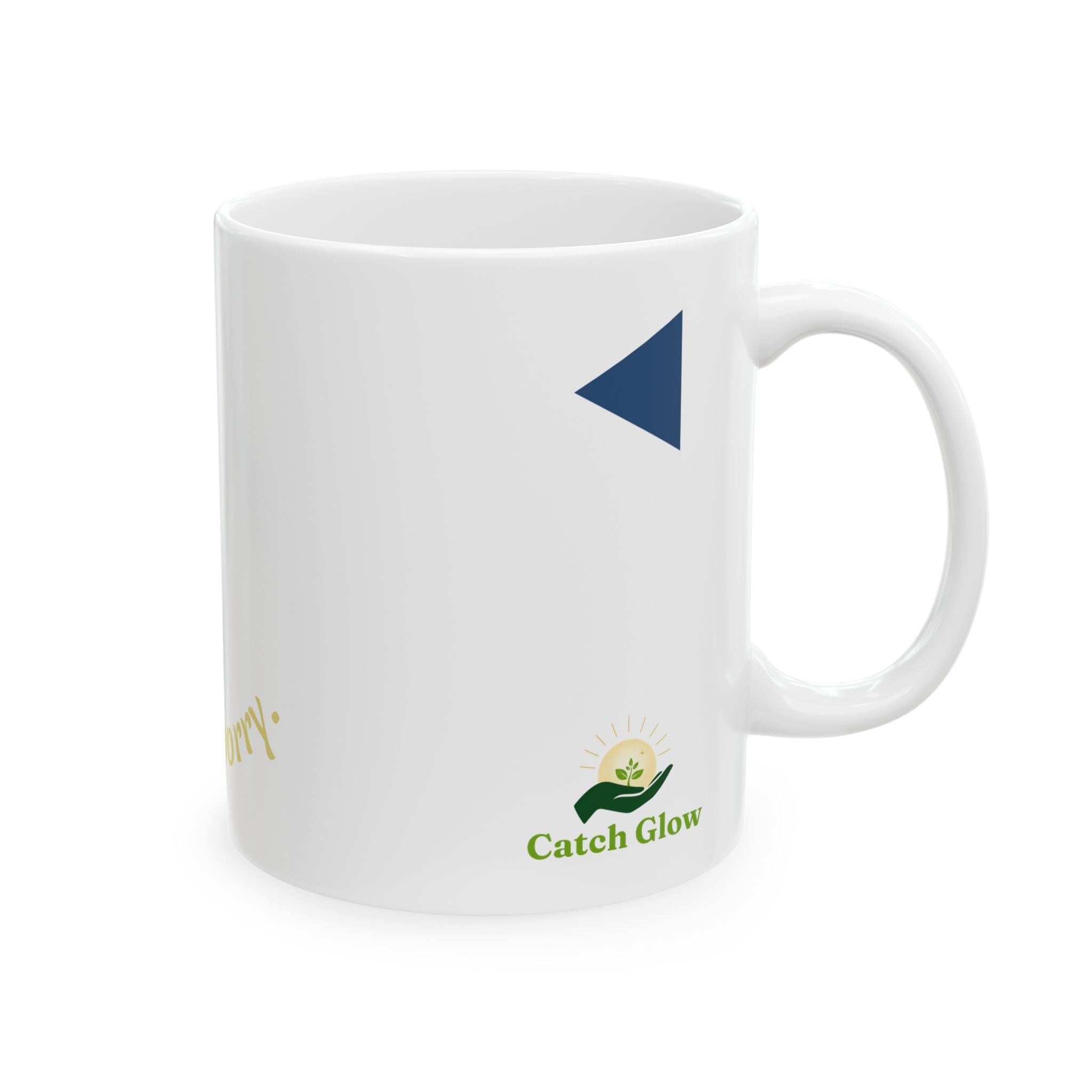 Catch Glow- "What's Next? " & "Never Worry" Ceramic Mug — Positive Message Coffee Mug,11oz