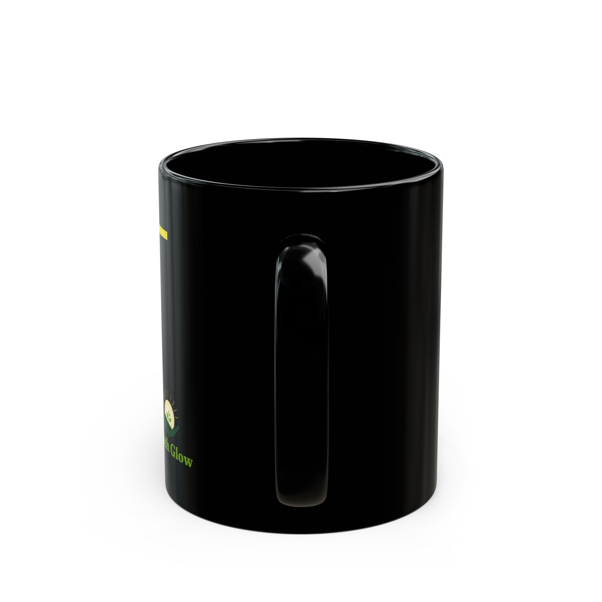 Catch Glow- "The Darkness Will End Soon" Inspirational Black Mug –  Motivational Coffee Cup,11oz