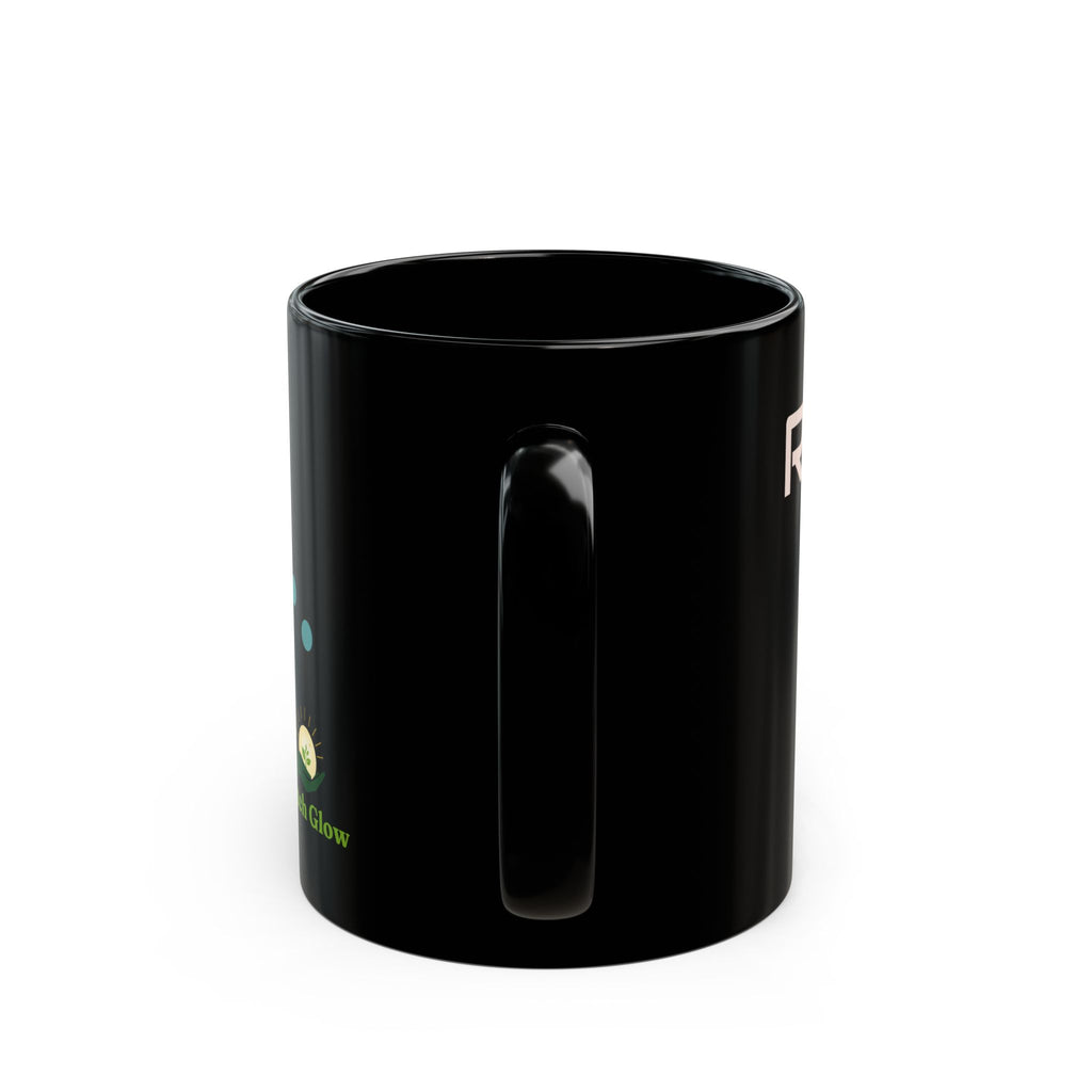 Catch Glow- "Release" & "Let the Tears Come" Black Mug — Inspirational Coffee Cup Mug, 11oz