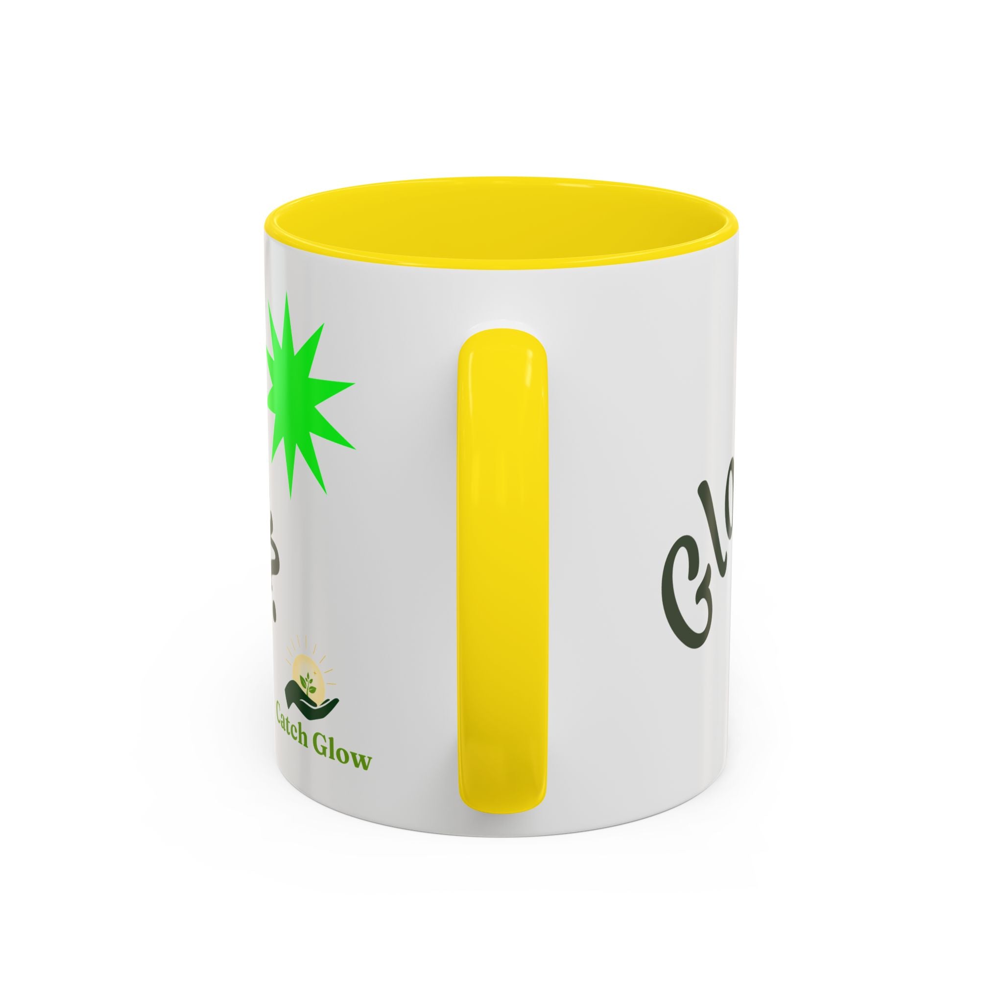 Catch Glow - 'Glow As You Can.' Accent Coffee Mug – Motivational 11 oz Ceramic